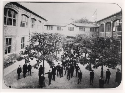 School in Alsace, 1883-89 by French Photographer